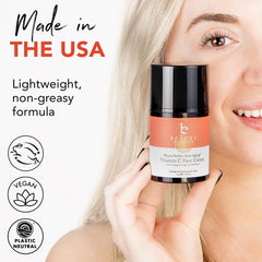Beauty by Earth Vitamin C in-hand application demonstrates quick absorption.