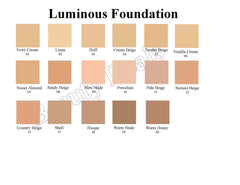 Beauty Deals Luminous Foundation bottle closeup shows texture and luminous finish.