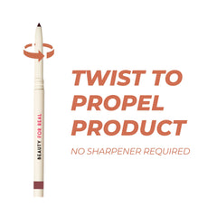 Beauty For Real D-Fine lip liner pencil packaging shown for travel.