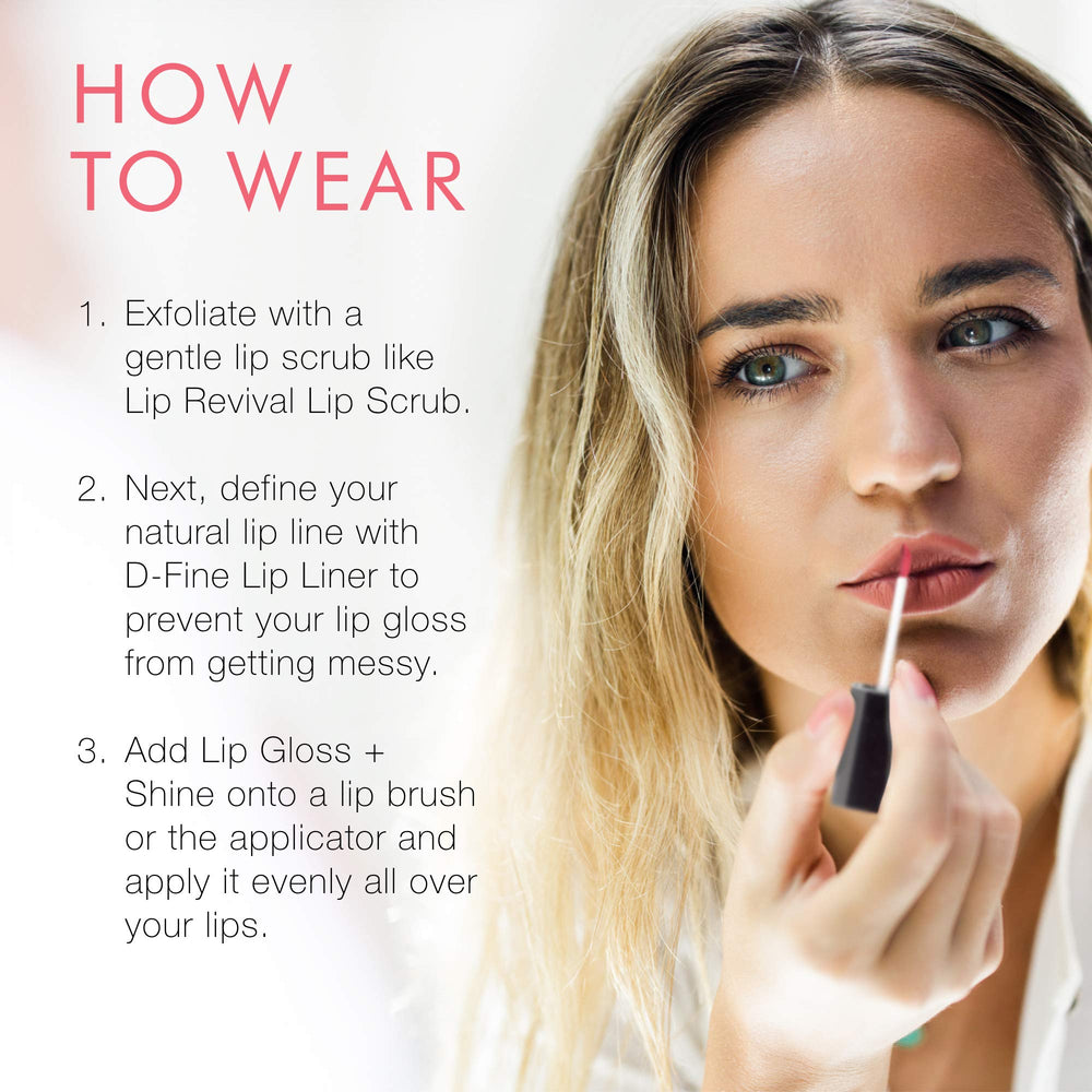 Beauty For Real lip gloss delivers high shine with a non-sticky feel