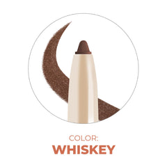 Beauty For Real I-Line Whiskey soft glide enables precise winged looks.