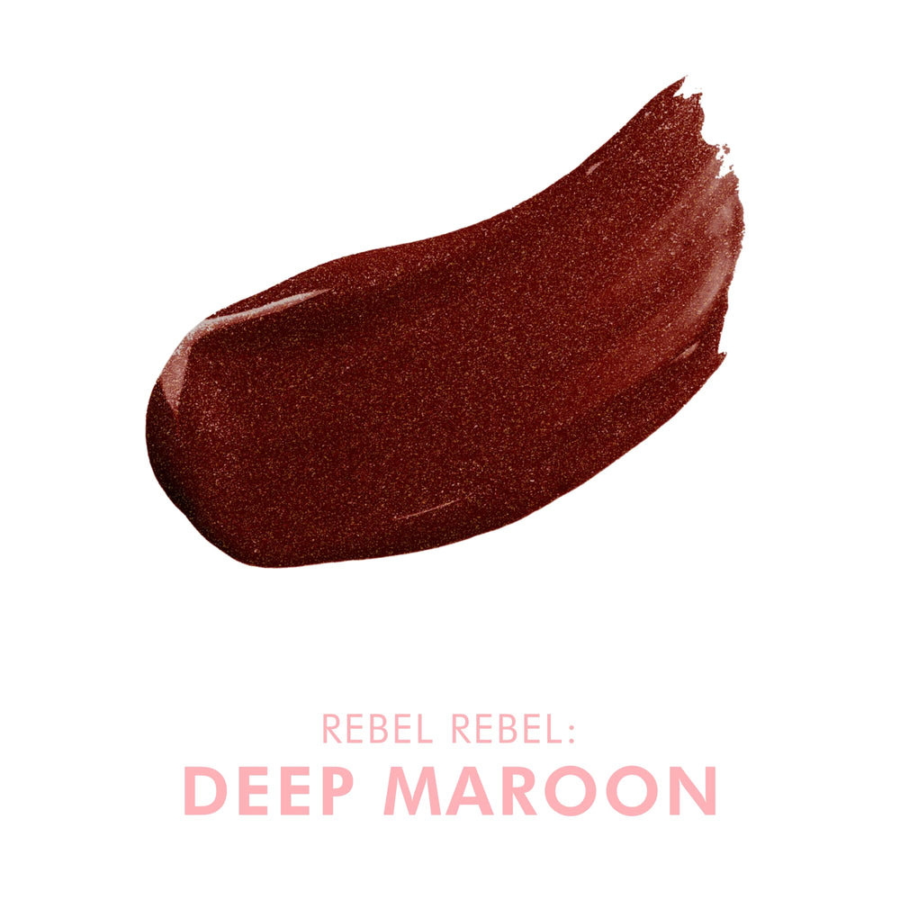 Beauty For Real Rebel Rebel gloss with LED wand for even reapplication.