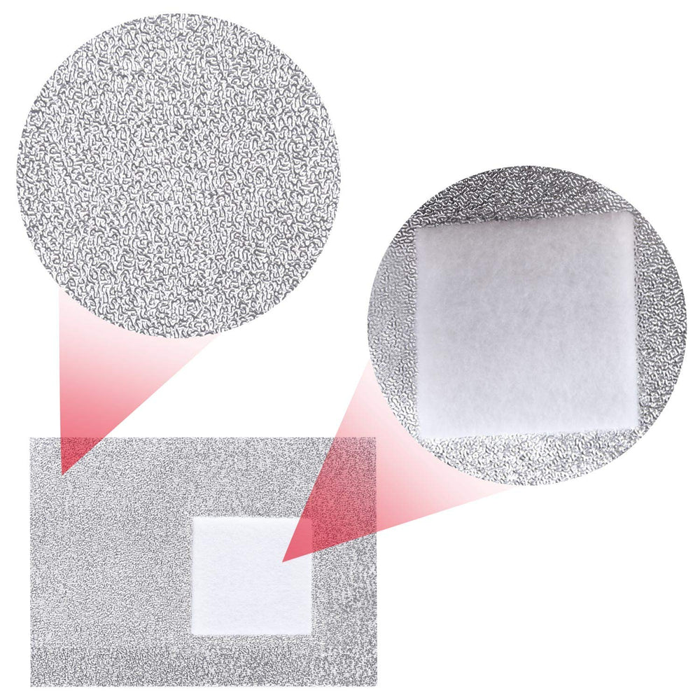 Beauty Max foil wraps dimensions shown for secure wrapping around nails.