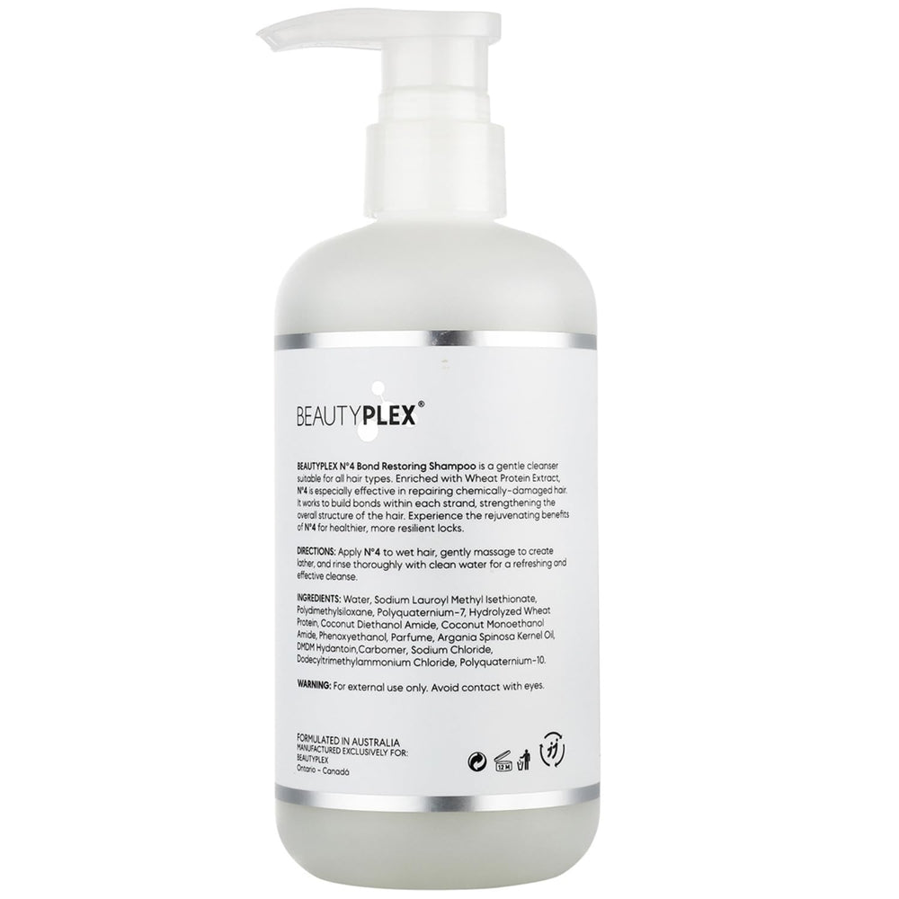 Beauty Plex No. 4 after-use frizz reduction on hair