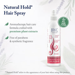 Ingredients showcase with cucumber and herbs on Beauty Without Cruelty Natural Hold