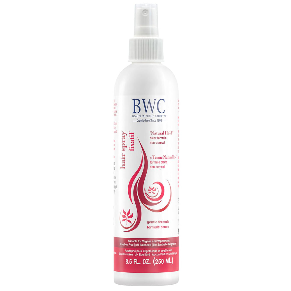 Beauty Without Cruelty Natural Hold spray bottle for flexible hold and shine