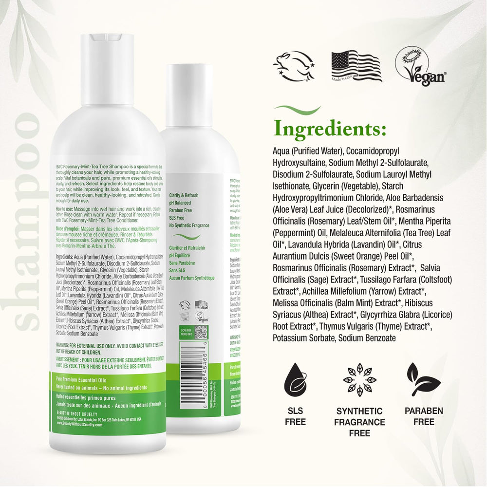 Beauty Without Cruelty conditioner bottle for detangling and softness.
