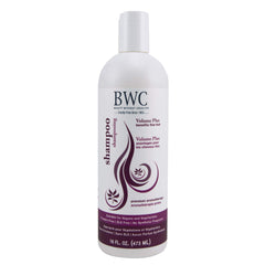 Beauty Without Cruelty Volume Plus shampoo bottle for fine hair, lightweight cleanse.