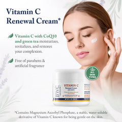 Beauty Without Cruelty Vitamin C Renewal Cream packaging emphasizes vegan, cruelty-free promise