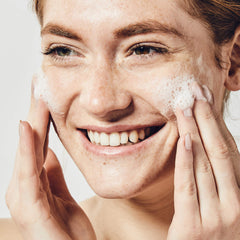 BeautyBio The Balance gel texture close-up for makeup removal on skin