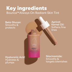 Beautyblender tint applied for a natural, breathable finish.