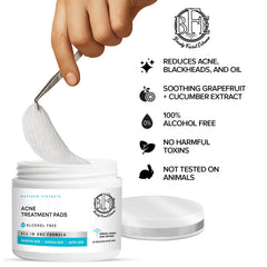 Beauty Facial Extreme Acne Pad after use reveals refreshed, balanced skin.