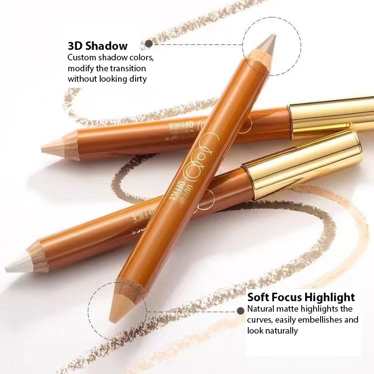 BeautyMall double-ends contour-highlighter pencil close-up emphasizing blendable texture