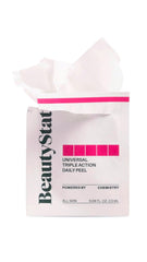 BeautyStat triple-action peel pad packaging with gentle exfoliation for radiant skin