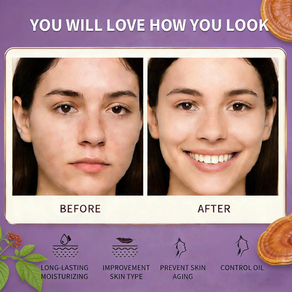 BEAUTYTURESS Ganoderma Lucidum lotion pump provides lasting moisture.