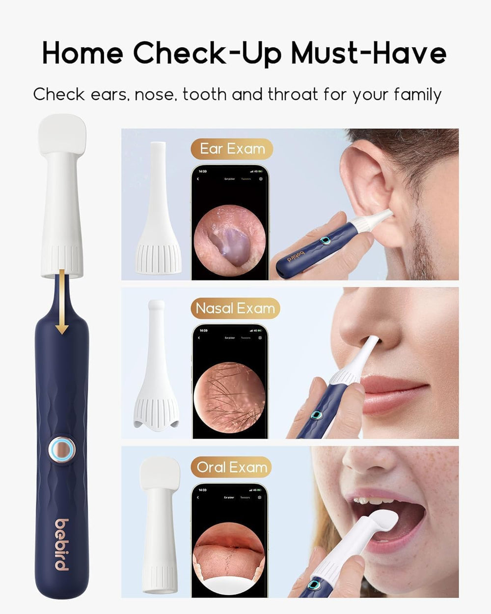 BEBIRD Earsight Plus D39R family care kit helps the whole family with ear care