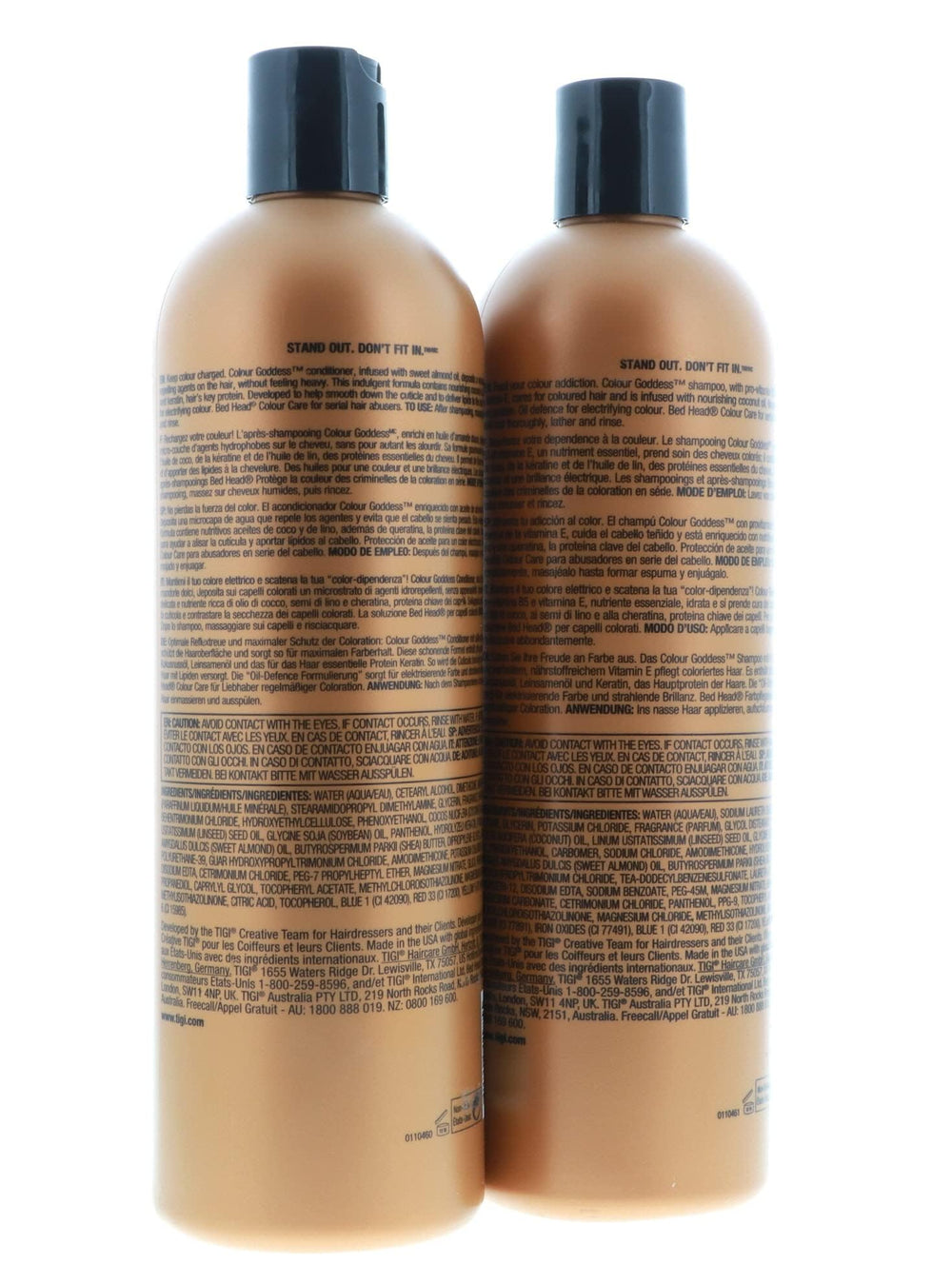 Bed Head Color Goddess coconut oil ingredient visual