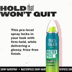 Bed Head Masterpiece Hairspray tropical fragrance enhances styling experience