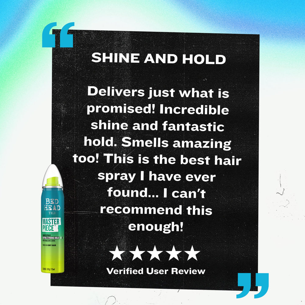 Bed Head Masterpiece Hairspray two-pack packaging for value