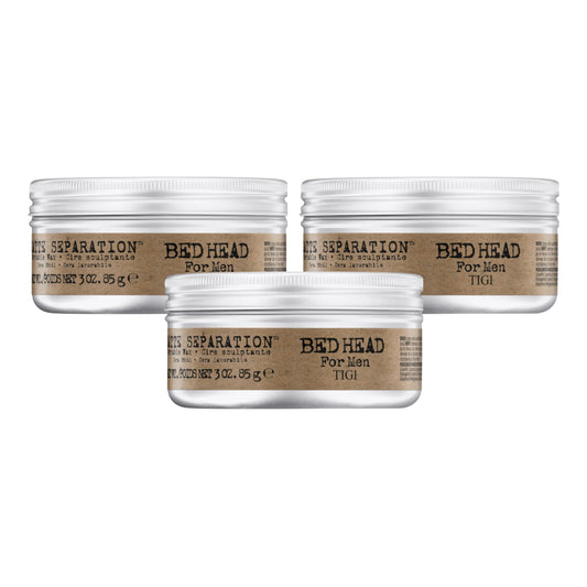 Bed Head matte separation wax application for versatile texture and defined style.