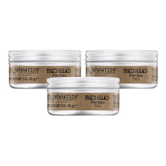 Bed Head matte separation wax application for versatile texture and defined style.