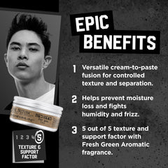 Bed Head Pure Texture Molding Paste matte finish creates natural looking definition