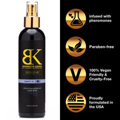Bedroom Kandi spray close-up reveals elegant design and lasting aroma.