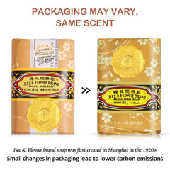 Bee & Flower sandalwood soap bar gift-ready packaging enhances presents.
