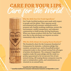 Vitamin E on label emphasizes antioxidant nourishment for lips