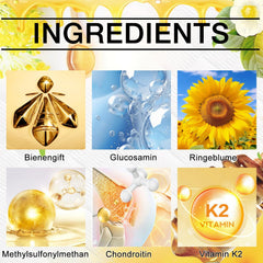 Bee Venom Cream texture close-up highlights rich, natural ingredients.