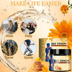 Bee Venom ingredient highlight calendula and propolis in the formula.