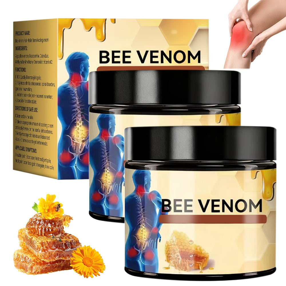 Bee Venom Joint Cream tube front view, sleek packaging for daily use.