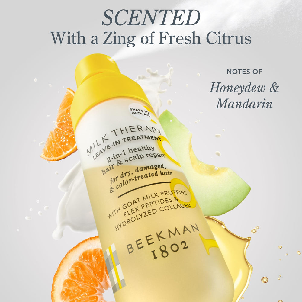 Beekman 1802 hydrolyzed collagen supports hair strength and suppleness.