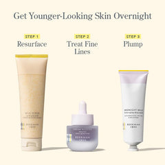 Hands applying Beekman serum at night as part of a routine