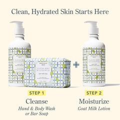 Beekman 1802 minty scent supports a refreshing morning routine