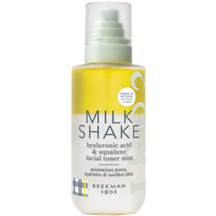 Beekman 1802 Milk Shake Face Mist bottle for fragrance-free hydration.