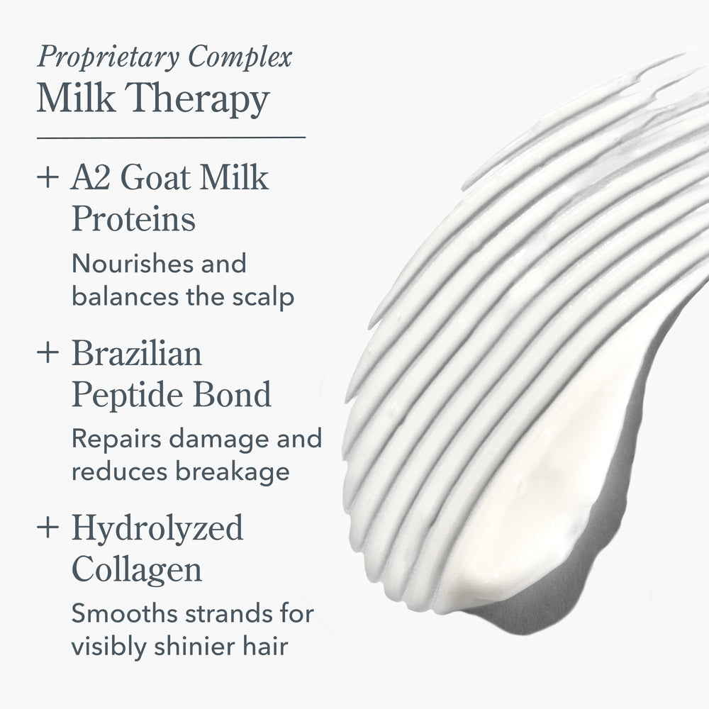 Beekman 1802 Milk Therapy label highlights goat milk and peptide ingredients