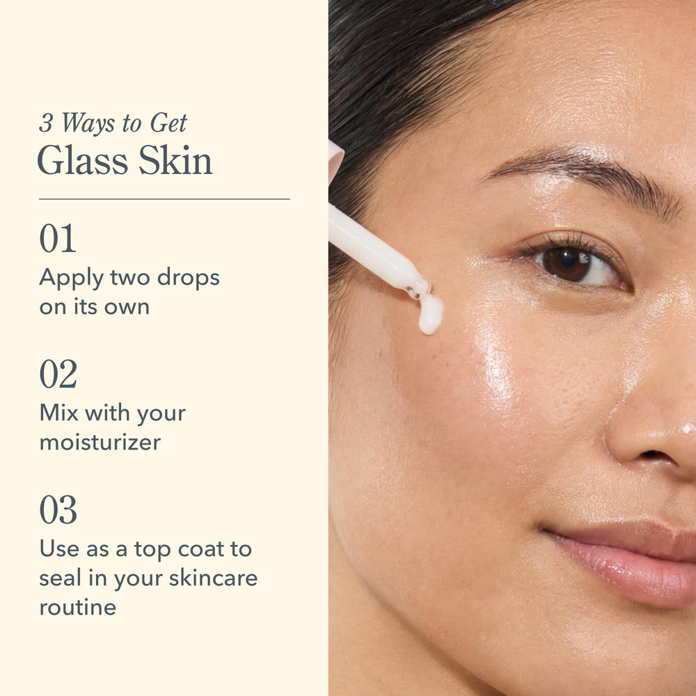 Beekman 1802 Oh! Mega Milky Oil application on face; nourishes without stickiness.