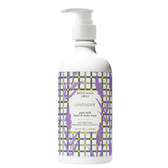 Beekman 1802 Goat Milk Hand Wash Lavender bottle pump delivers gentle, moisturizing cleansing.