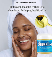 Beesaline Original lip care helps keep lips soft and hydrated without residue.