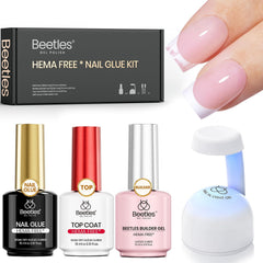 Beetles 4Pcs kit with 15ml glue for at-home nail tips extensions