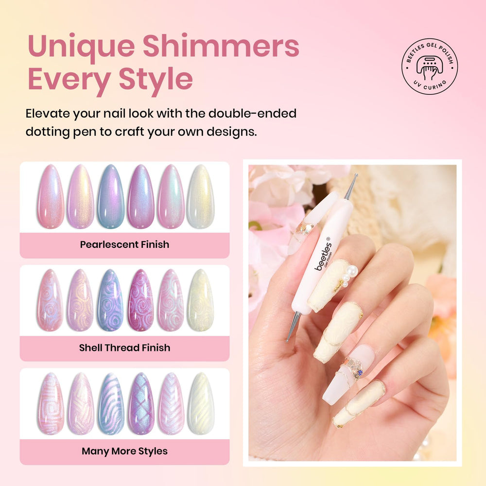 Six-color mermaid polish pack for versatile looks