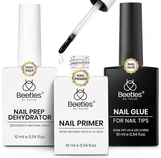 Beetles 9-in-1 gel nail glue packaging shows an all-in-one tool for DIY nails.
