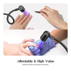 Beetles adjustable clamp nail lamp supports hands-free nail art.
