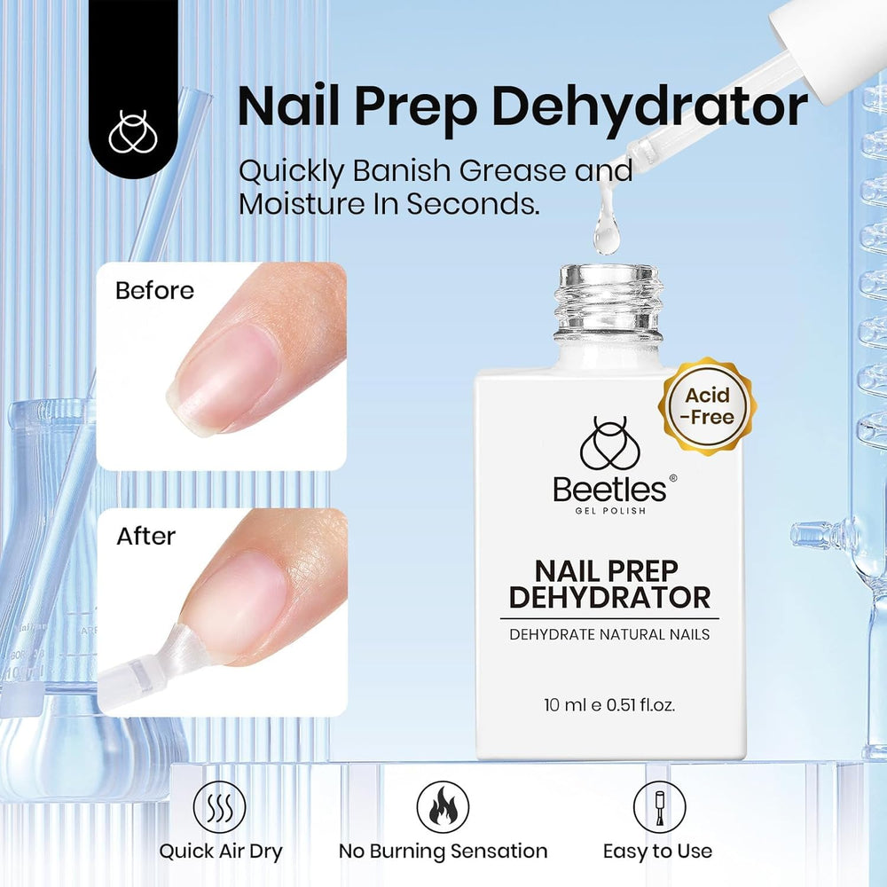 Beetles base gel for nail extensions applied on tips