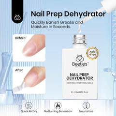 Beetles base gel for nail extensions applied on tips