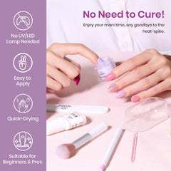 Beetles Base Top Activator set for smooth, long-lasting dip manicures