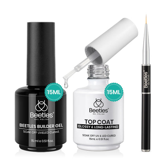 Beetles Builder Gel 7-in-1 in action for smooth sculpting and coverage.