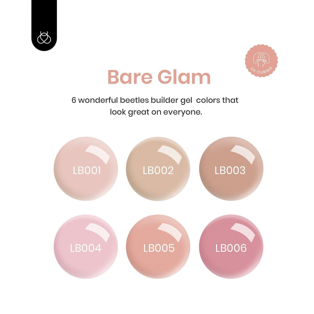 Beetles Builder Gel brush for smooth shaping and sculpting.