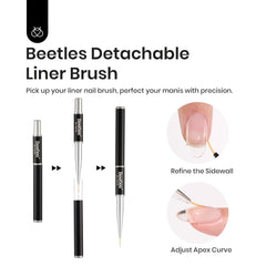 Beetles Dew Glow nail extensions show durable, natural-looking tips